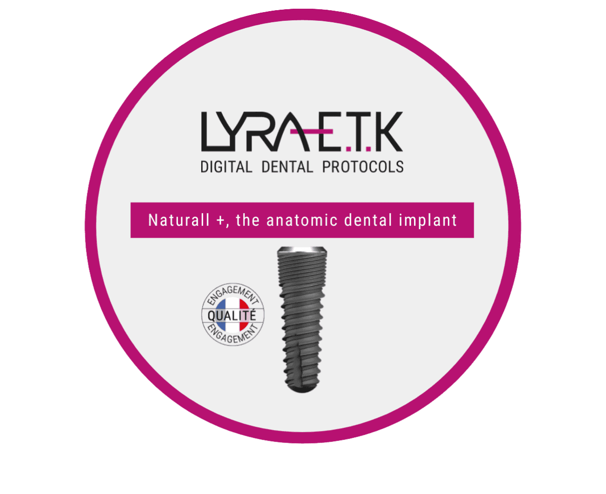 Implant dentar Lyra ETK - natyral +, implanti dentar anatomik.